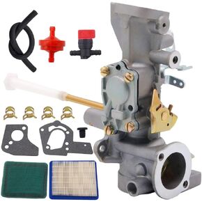 499952 Carburetor for Briggs and Stratton 091212 091202 091232 091252 with Air filter 491588S 399959 4101 5043 Pre-Filter 271933 491435S 493537S, 499952 Carburetor