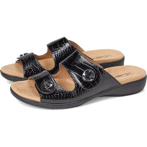 Trotters Women's Ruthie Croco Flat Sandal