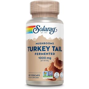 Solaray المخمرة Turkey Tail Mushroom 500mg | 60 VEGCAPS