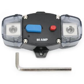 250A 12-48 Volt DC Self Recovery Circuit Breaker with Manual Reset Button for Buses RVs Ships Horns Trucks Caravans Tractors Loudspeakers(250Amp)
