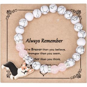 الهدايا من Kivosliviz Corgi Mom Mom for Women Bracelet Corgie Dog تقدم ملحقات Corgis Loves Jewelry Corgi