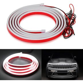 180cm LED Strip Lights for Car Exterior Decoration, 70.87in White Ambient Lighting