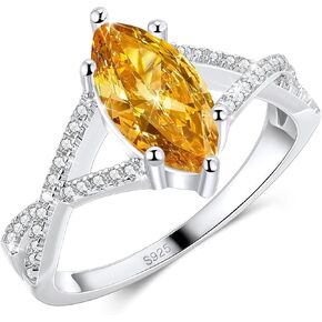 1.5CT Marquise Cut Engagement Ring For Women, Sterling S925 Silver Solitaire Ring Wedding Ring Promise Ring