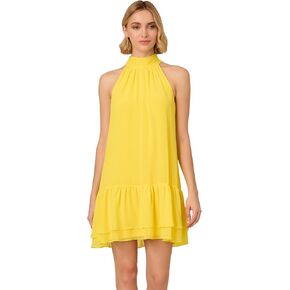 Adrianna Papell Women's Chiffon Trapeze Short Dress