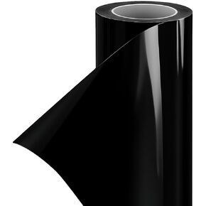 PBEE Matte Black Premium Vinyl Roll for Car Wrap Film Automotive Vinyl Tape Roll للسيارة Moto Furniture DIY （1ft × 5ft）
