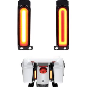 Smoked Keystone Auxiliary Filler Panel Insert Turn Signal Lights Saddlebag Support LED Brake Tail Lights for Harley Touring FLHR Road King Ultra Limited FLHT FLHTC Electra Glide FLHRS