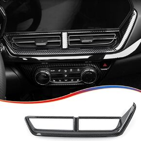 AC Air Vent Outlet Cover, for Chevrolet Trax 2024 2025 - ABS Carbon Fiber Dashboard AC Air Vent Outlet Grain Sport Interior Trim Accessories