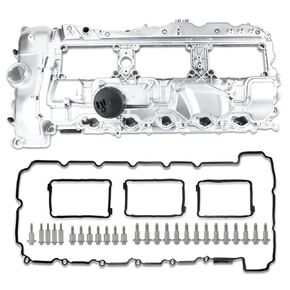MITZONE Upgrade Performance All Aluminum N55 Valve Cover Kit Compatible with BMW 2010-2017 535i 335i 2011-2019 X3 X5 X6 2013-2015 740i 740Li 3.0L Part 11127570292