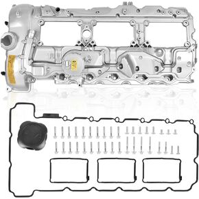 Upgrade Aluminum N55 Engine Valve Cover Kit Fit for BMW 2010-2019 135i 328i 335i 435i 530i 535i 640i 740i 740Li M2 M235i X1 X3 X4 X5 X6, L6 3.0L, Replaces# 11127570292, 11127587804