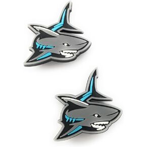 WorkedLikeACharm 2pcs Shark Ocean Life Shoe Charms for Clog Shoes Decoration Gift for Boys by Worked Like A Charm|, Gray