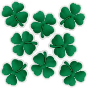Four Leaf Clover Shoe Charms;Four Leaf Clover Charms for Clog Shoes Decoration Green Lucky Shoes Charm for Kids Adults, PVC Shoe Charm St. Patricks Day Accessories Decoration Gifts 8 Pcs