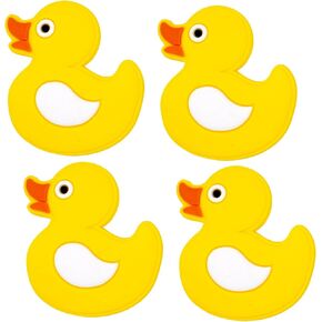 Duck Shoe Charms ;Cute Duck Charms for Clog Shoes Decoration Cute Animal Shoes Charm for Kids Adults Animal Lover, PVC Shoe Charm Accessories Decoration Gifts 4 Pcs