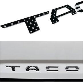Letter Inserts Plastic Badge for 2016 2017-2023 (24-25 Matte Black)