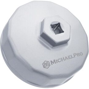 MichaelPro 74.2mm مفصلية مرشح زيت لفورد ومازدا ، 14 مزامير 3/8 بوصة ، بسهولة إزالة مرشحات الزيت العنيدة | MP009098