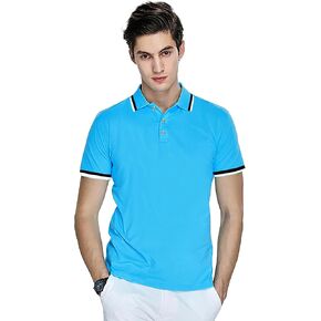 Mens Polo Shirt Short Sleeve Sports Tactical T-Shirt Athletic Golf Polos Daily Casual Stylish Collared Shirts for Men