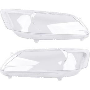 2pcs Clear Headlight Lens Cover Headlamp Lenses Left & Right Replacement for Honda Accord 2013-2015