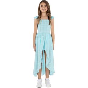 Speechless Girls' Ruffled Sleeve Walk Through Maxi Party Dress