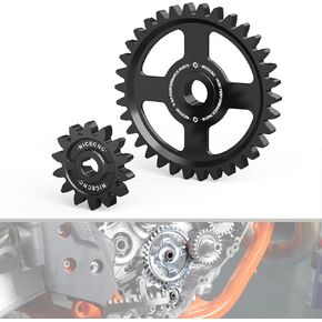 Black Motorcycle Engine Oil Pump Idler Gear Compatible with KTM 250 350 SX-F XC-F 2016-2022 250 350 EXC-F EXC XCF-W 2017-2022,Compatible with Husqvarna 250350 FC FX 2016-22,See fitment