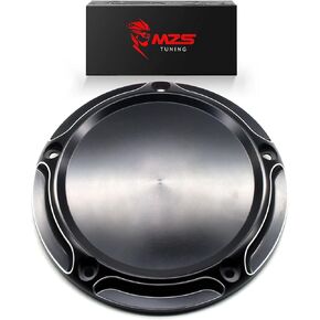 MZS Motorcycle Derby Cover 5 Hole Cap Black Compatible With 2018-2025 Softail Breakout Deluxe Street Bob Fat Boy Heritage Low Rider S ST Slim Sport Glide FXDR
