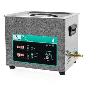 Ultrasonic Cleaner 6L, Sweep Function, 180W Power Adjustable Ultrasonic Parts Cleaner for Cleaning Carburetor, Metal Engine Parts, Gun, Oil Filter, Bike Chain, Gear, Eyewear, Watch, Jewelry