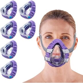 NATAKU 6-Pack Medium CPAP' Mask Liners Compatible with F20 Full Face Masks Cushion, Reusable Comfort Cushioned Mask Cushion Covers, Absorb Facial Oils and Moisture to Improve Mask Wear Experience