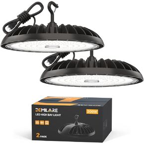 LED High Bay Light 150W ، 5000K Bright High Bay LED Lights 22500lm ، Lighting Aufo Bay Mighting (150lm/W) لورشة العمل ، المرآب ، الحظيرة
