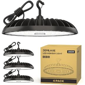 LED High Bay Light 150W ، 5000K Bright High Bay LED Lights 22500lm ، Lighting Aufo Bay Mighting (150lm/W) لورشة العمل ، المرآب ، الحظيرة in Kuwait