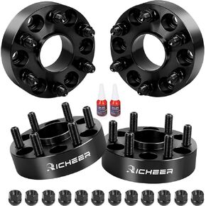 Richeer 6x120 Hubcentric Wheel Spacers لعام 2015-2023 Colorado ، 2015-2022 Canyon ، 4 بوصة 6x120mm عجلات فاصل لـ Acadia Traverse Blazer XT5 XT6 مع 14 × 1