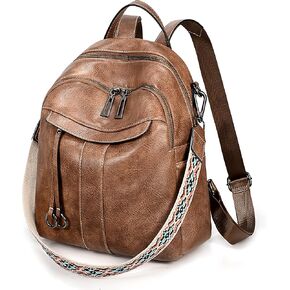 Uromee PU Leather Mini Backpack Purse for Women Fashion Multipurpose Design Handbag Ladies Shoulder Bags Travel Backpack