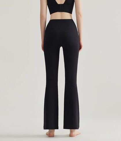 Luna & Sun Women's High Waisted Stretchy Flare Leggings, Tummy Control Yoga Pants with Back Pocket in Saudi Arabia