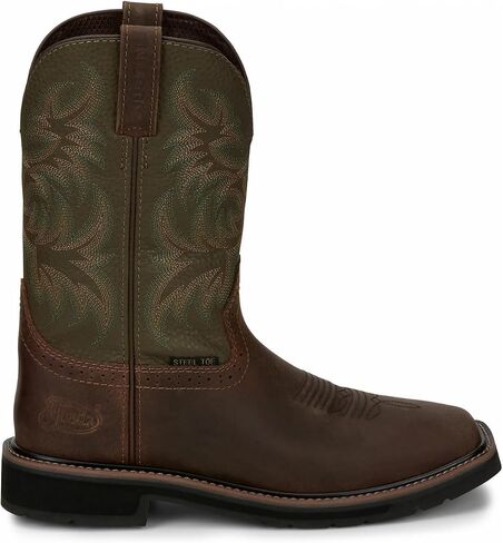 Justin Men's SE4688 Driller 11" Steel Toe Work Boot, Umber - 9 EE in Saudi Arabia