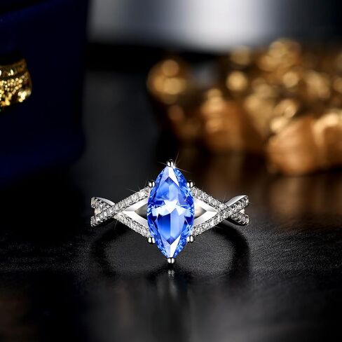 1.5CT Marquise Cut Engagement Ring For Women, Sterling S925 Silver Solitaire Ring Wedding Ring Promise Ring in Saudi Arabia
