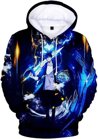 Men Hoodie Costume Cosplay Sweatshirt Jacket Pullover Hooded in Saudi Arabia