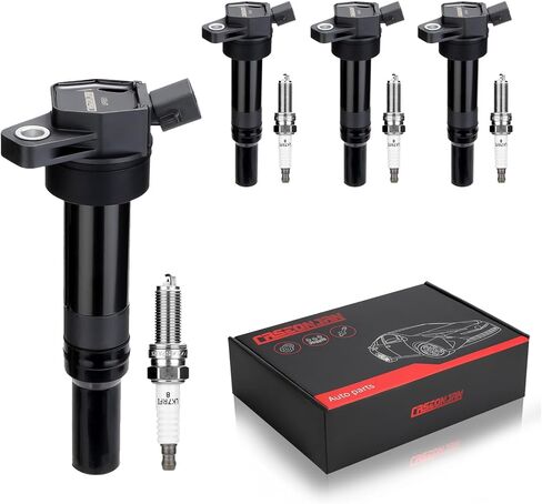 Ignition Coil Pack UF680 and Iridium Spark Plugs, Compatible with Chevy Camaro Colorado Malibu Impala GMC Acadia Cadillac ATS CTS Buick Envision 2.0L 2.5L L4 for 12654078 UF680, Set of 4 in Saudi Arabia
