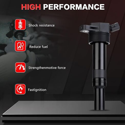 Ignition Coil Pack UF680 and Iridium Spark Plugs, Compatible with Chevy Camaro Colorado Malibu Impala GMC Acadia Cadillac ATS CTS Buick Envision 2.0L 2.5L L4 for 12654078 UF680, Set of 4 in Saudi Arabia
