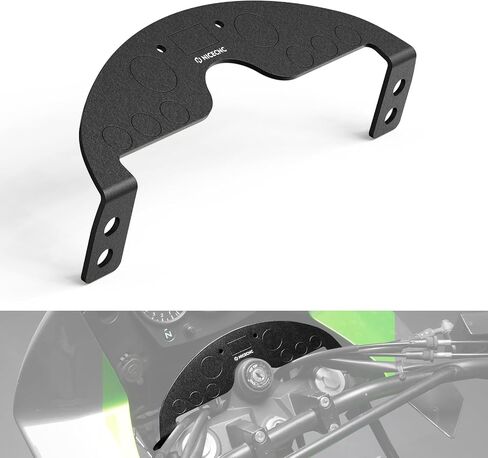 ألومنيوم شاشة دراجة نارية لوحة داش لوحة Dashboard لوحة متوافقة مع Kawasaki KLR 650 2008-2018 ، CNC ، أنوديز ، أسود in Kuwait