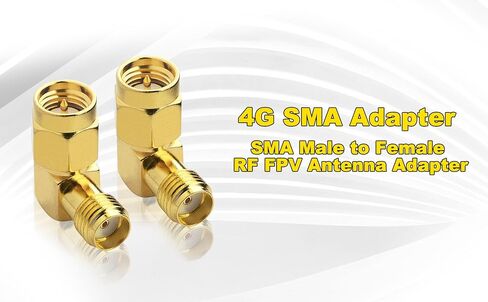 Onelinkmore SMA ذكر إلى أنثى محول زاوية قائمة 90 درجة مطلي بالذهب، حزمة من 4…… in Saudi Arabia
