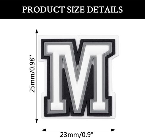 Letter Charms for Shoes, Number Shoe Decoration Charms Gift for Boys and Girls in Saudi Arabia
