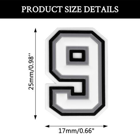 Letter Charms for Shoes, Number Shoe Decoration Charms Gift for Boys and Girls in Saudi Arabia
