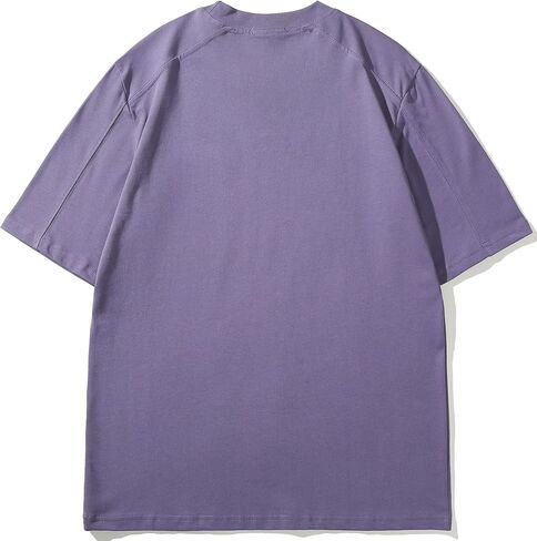 VEIISAR Men's Loose Fit Heavyweight Short-Sleeve Pocket T-Shirt - Mens 100 Cotton Crew Neck Thick Tees in Kuwait