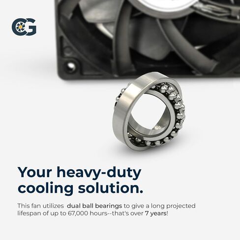 Coolerguys 12vDC Waterproof IP67 Fan (High Speed, 120x38mm) in Kuwait