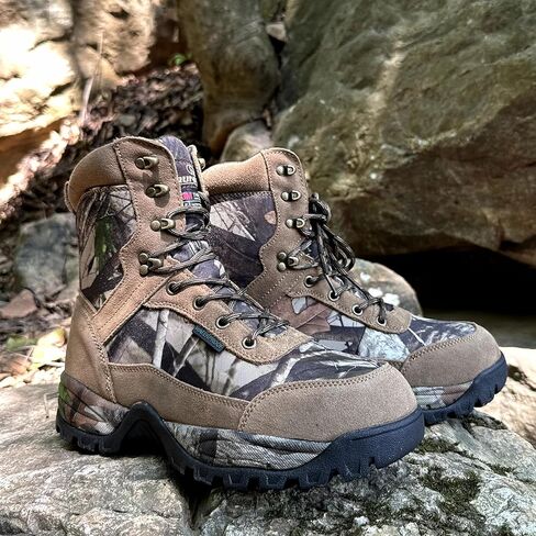 Men's Waterproof Military Tactical Boots Anti-slip Work Boot, 8" Insulated Combat Boots, 400g Thinsulate in Kuwait