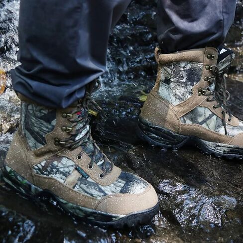 Men's Waterproof Military Tactical Boots Anti-slip Work Boot, 8" Insulated Combat Boots, 400g Thinsulate in Kuwait