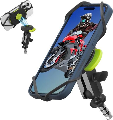 BONE Moto Tie Connect Kit 3 - Fork Stem, Magnetic Motorcycle Phone Mount, Detachable & 360° Rotatable, Heavy Duty & Shock-Absorbing Scooter iPhone Holder for 4.7"–7.2" Smartphones (Fork Stem) in Saudi Arabia