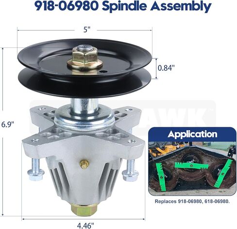 3 حزمة مدهونة 918-06980 مجموعة المغزل تحل محل 618-06980 ل Cub Cadet RZT-L50 KH ، RZT-S50 KH ، RZT-SX 50 EFI ، XT1-GT 50 KH ، ZT1-50 KW FAB ، TROY BILT XP 50 ، Super Bronco 50 TRACTORS in Kuwait