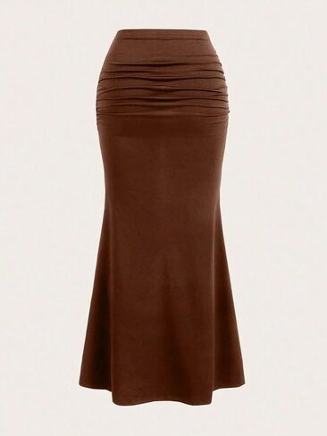 Skays Womens Maxi Long Pencil Skirt عالي الخصر تمتد in Kuwait
