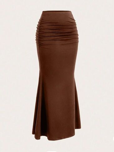 Skays Womens Maxi Long Pencil Skirt عالي الخصر تمتد in Kuwait