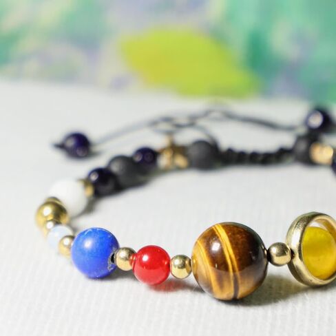 Solar System Bracelet The Eight Planets Guardian Star Beaded Bracelet Universe Galaxy Bangle Jewelry Natural Stone Beads Bracelet Gifts for Women Men Birthday Holiday Gifts in Kuwait