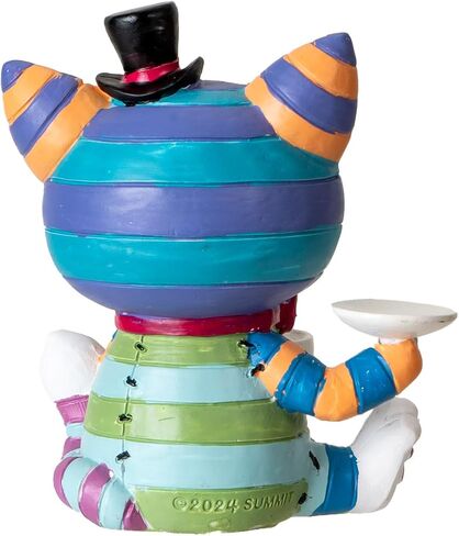 Pacific Giftware Cheshire Cat Furrybones Collectible Figurine Signature Skeleton Figurine in Colorful Cat Costume Perfect for Home Decor and Unique Gifts 3" Tall in Saudi Arabia