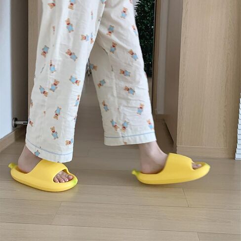 Banana Slippers, Funny Slides Sandals, Cloud Slides for Women Men, Summer Cute Cartoon Fruit Pillow Shower Pool Slippers for Indoor in Saudi Arabia